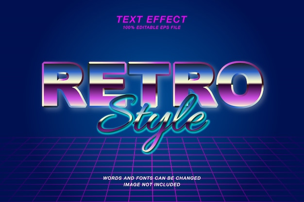 Retro 80's teksteffect