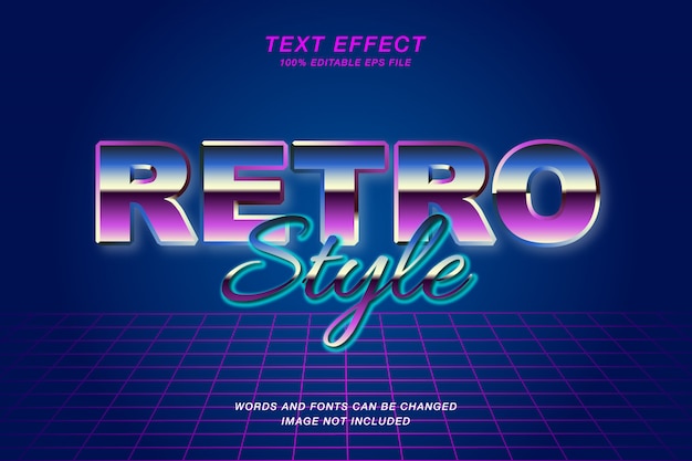 Retro 80's teksteffect