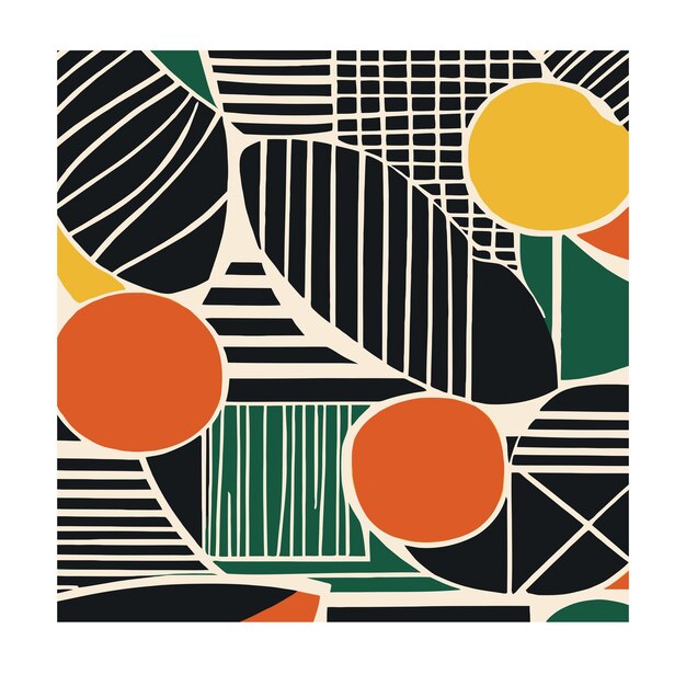 Retro abstract colorful pattern