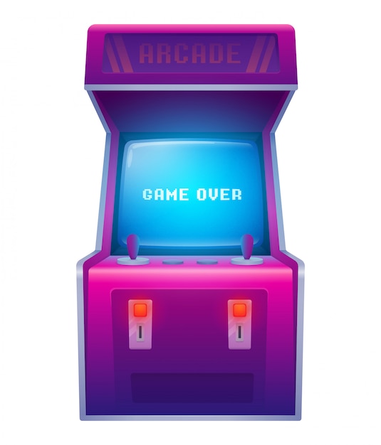 Retro arcade game machine