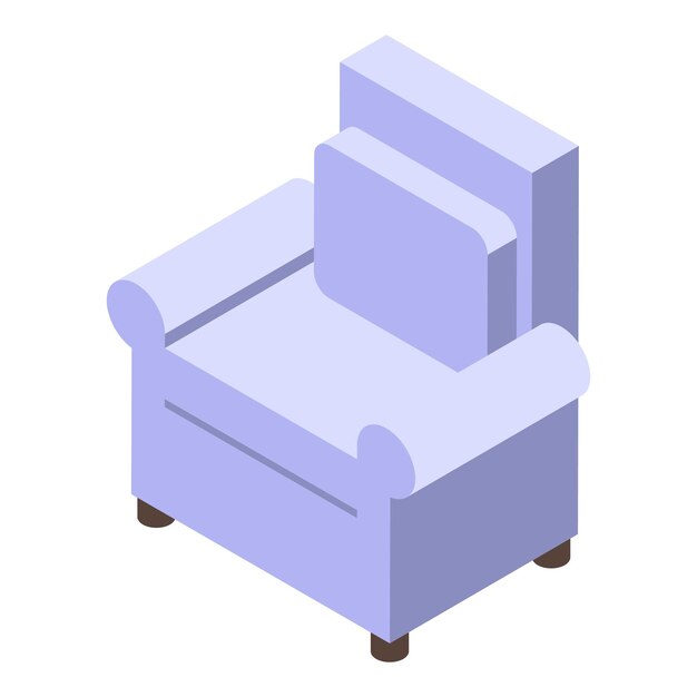 Retro armchair icon isometric of retro armchair vector icon for web design isolated on white background
