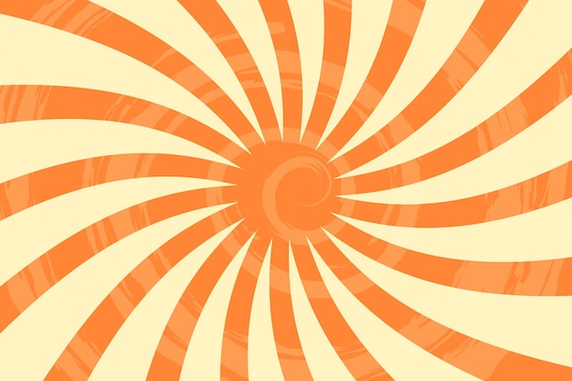 Retro background sun rays or spiral in the center Candy pattern background Vector illustration