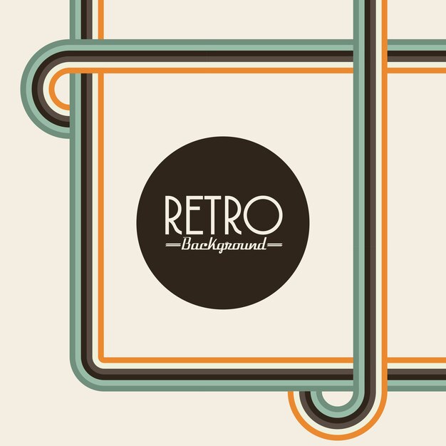 Vector retro background