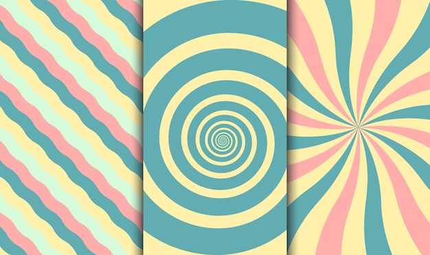 Retro backgrounds Free Vector