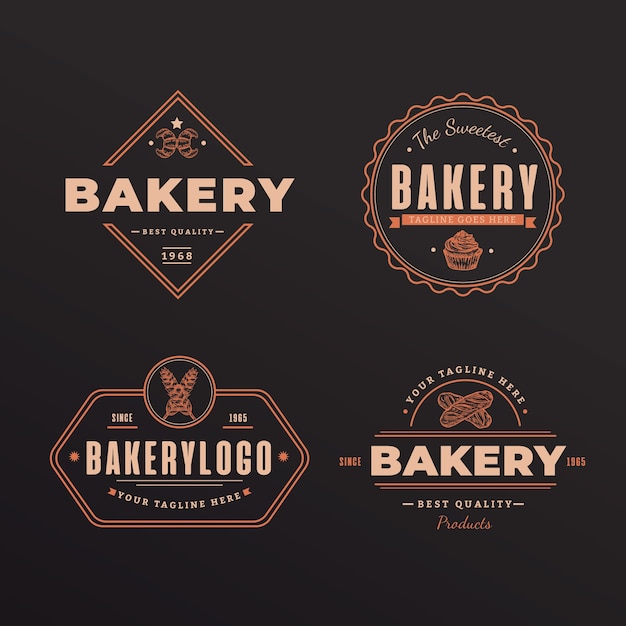 Retro bakery logo