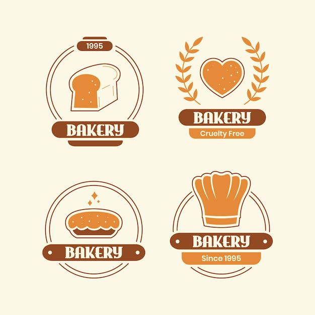 Retro bakkerij logo