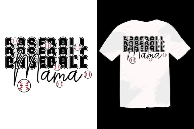 Retro Baseball Funny EPS Tshirt Design