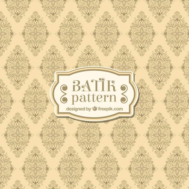 Retro batik pattern