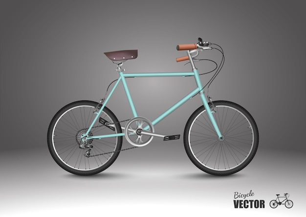 Vector retro bicycle