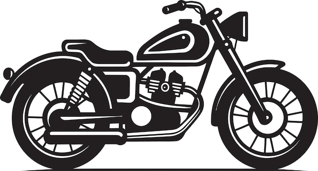 Vector retro bike vibes vintage motorcycle vector art