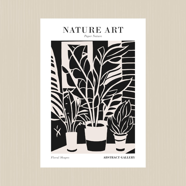 Retro Botanical Poster Print