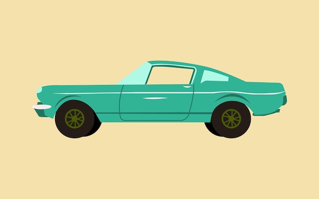 Retro car illustration vintage