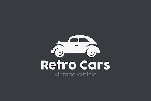 Retro car logo  .