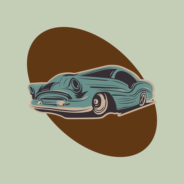 Retro Car Vector Illustration