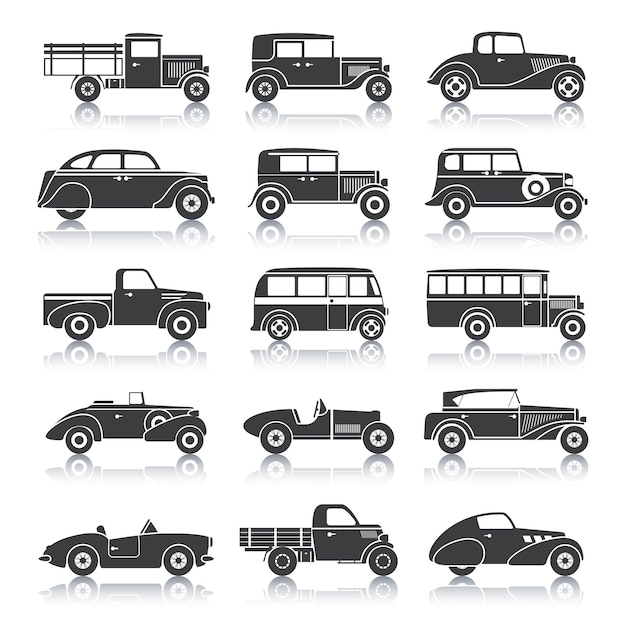 Retro Cars Set