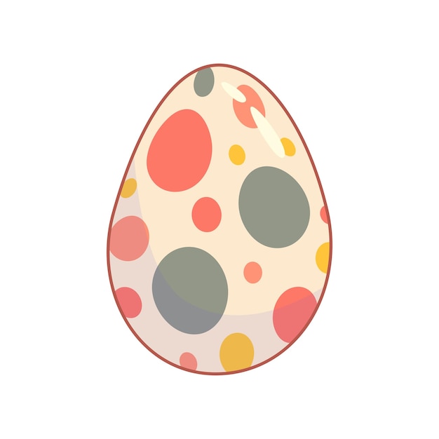 Ретро-мультяшные пасхальные яйца в модном ретро-стиле Яйца с волной и звездным цветком Векторная иллюстрация мультфильма