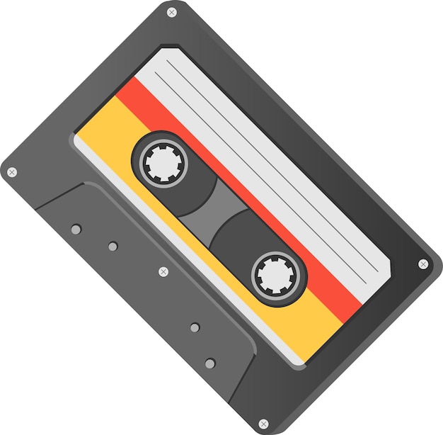 Retro CD Tape Vector Illustration