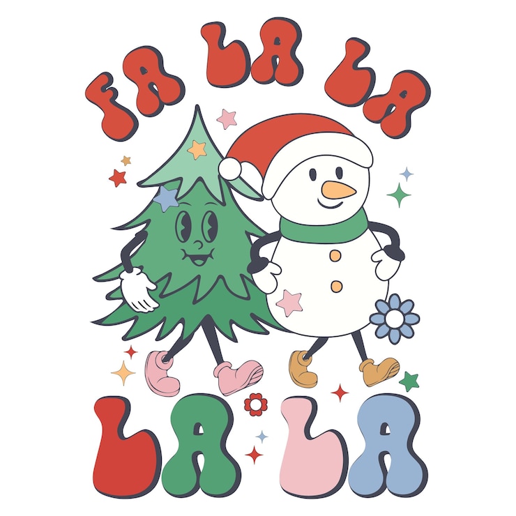 Vector レトロ・クリスマス・サブリメーション・デザイン・トポグラフィー