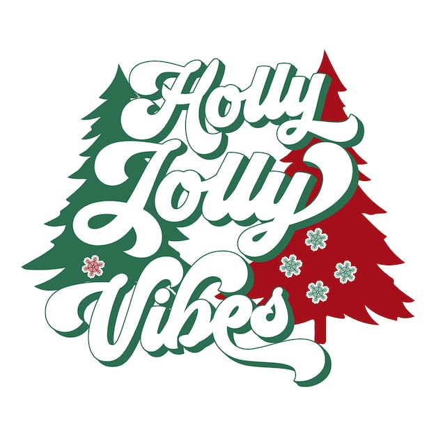 Vector retro christmas svg design