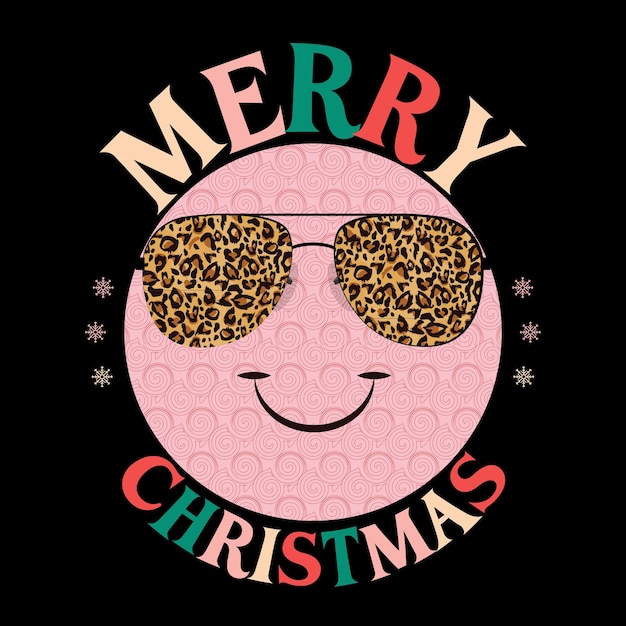 Retro Christmas T-Shirt Design