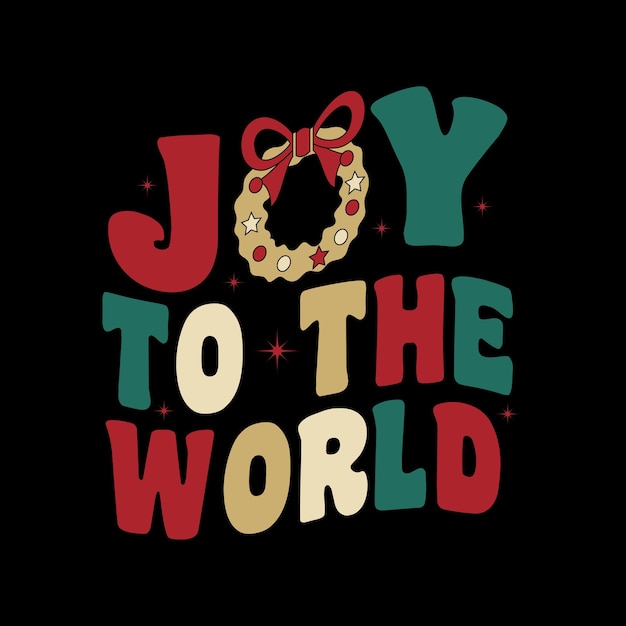 Retro Christmas t-shirt design