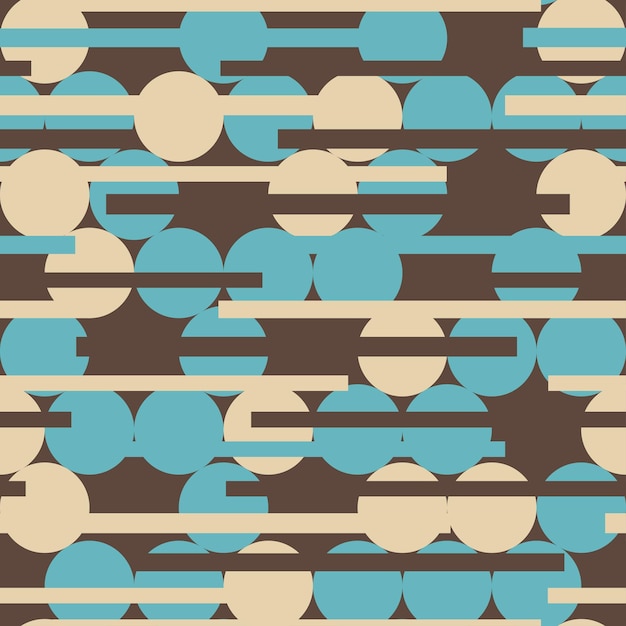 Vector retro circle seamless texture