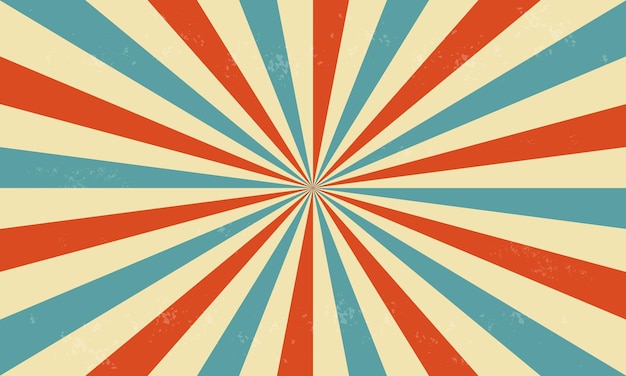 Retro circus background with rays or stripes in the center. Sunburst.