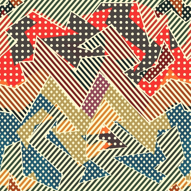 Retro cloth seamless pattern