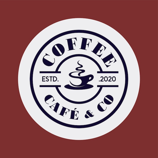 Vector retro coffee shop logo collection