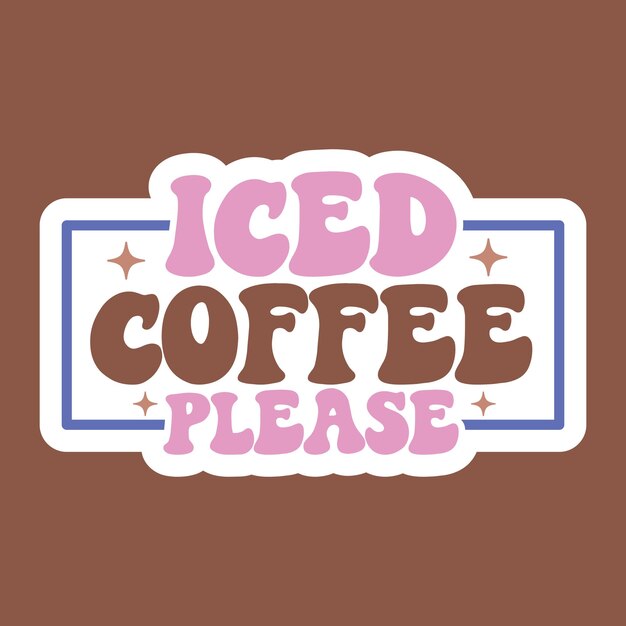 Retro Coffee Sticker