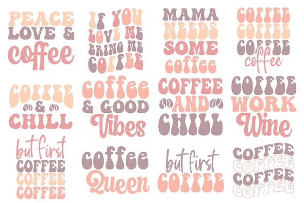 Retro Coffee SVG Bundle