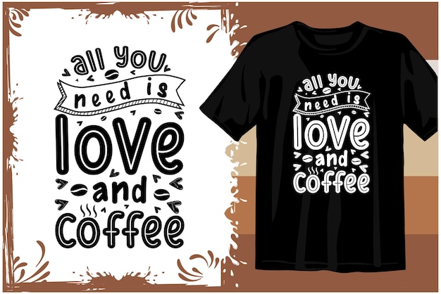 Retro Coffee t-shirt design. Wavy Coffee SVG. typography coffee design vector graphics