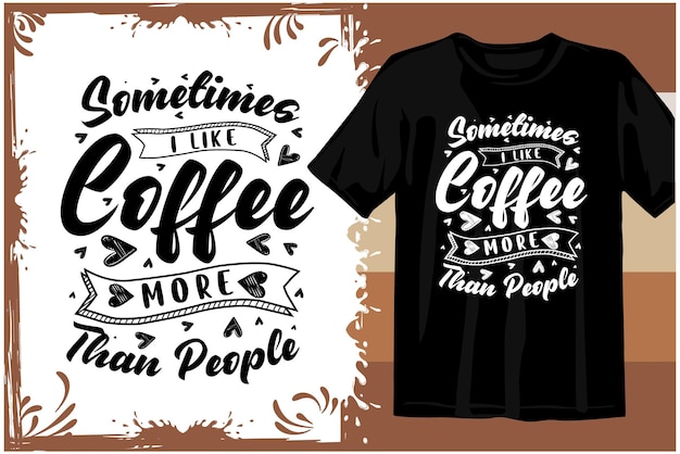 Retro Coffee t-shirt design. Wavy Coffee SVG. typography coffee design vector graphics