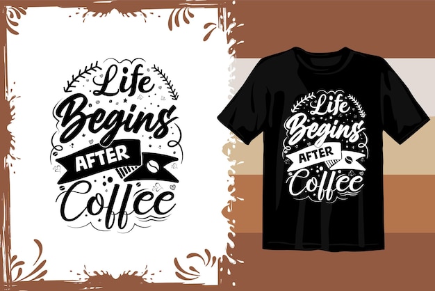 Design t-shirt caffè retrò. caffè ondulato svg. tipografia caffè design grafica vettoriale