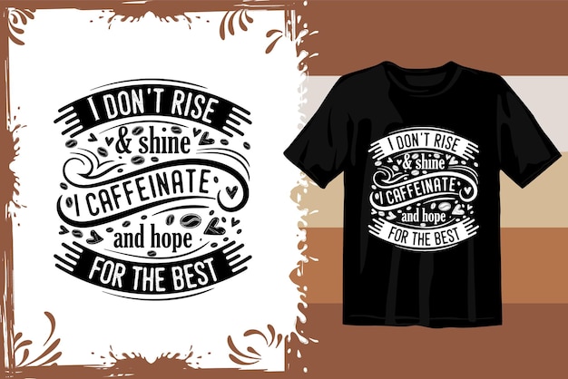 Retro coffee t shirt design. wavy coffee svg. typography coffee design vector graphics