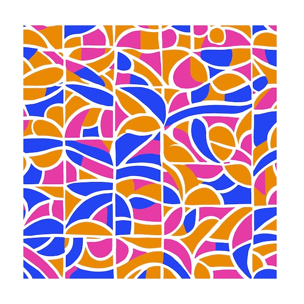 Retro Colorful Abstract Pattern