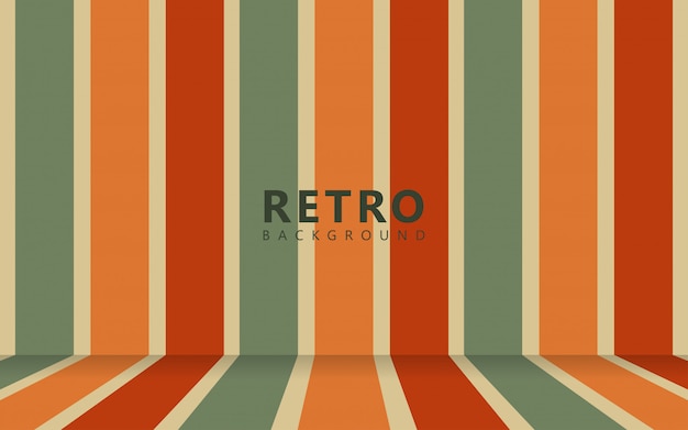 Retro colors geometric background