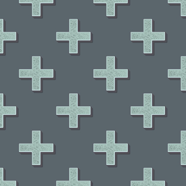 レトロな十字のパターン、80年代、90年代のスタイルの抽象的な幾何学的な背景。幾何学的な簡単な図