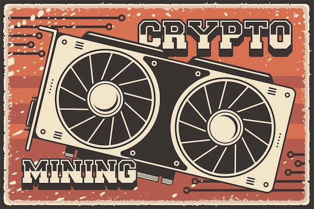 Retro cryptocurrency mining equipment