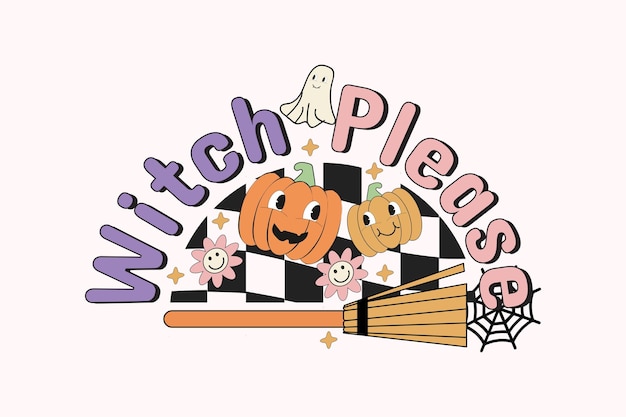 Retro Cute Halloween SVG Sublimation