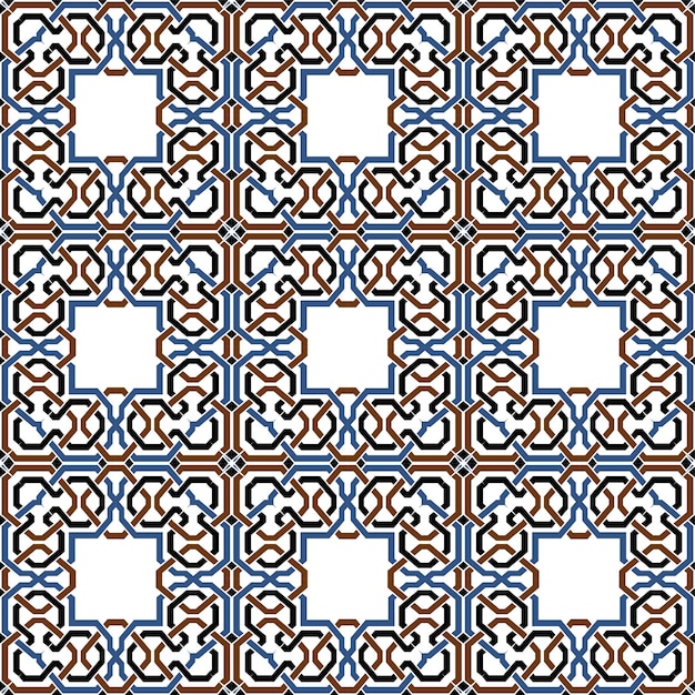 レトロなダマスク織のシームレスパターン