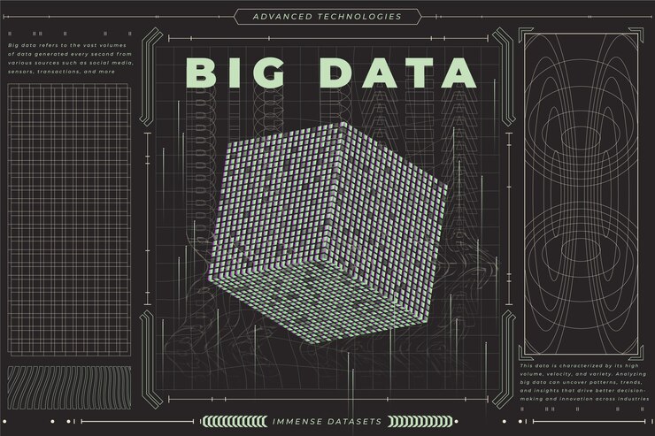 Vector retro data visualization template