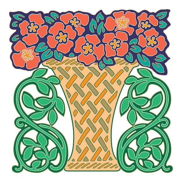 Vector retro design original floral vintage emblems chalkboard set isolated vector
