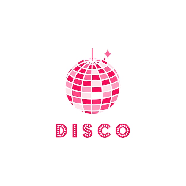 Vector retro disco spiegelbal