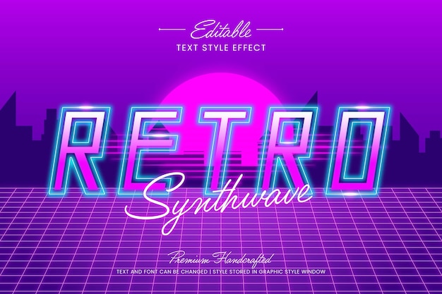 Vector retro disco vector graphic style editable vector 3d text effect
