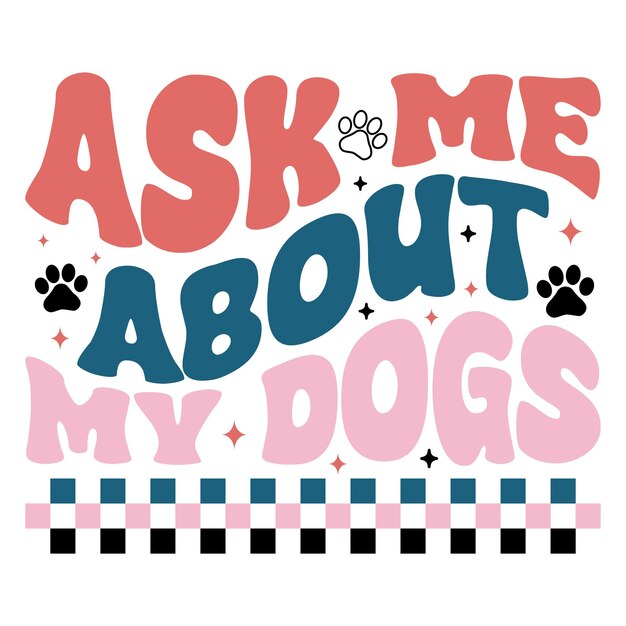 Retro Dog Svg Ontwerpbestand Dog Citaten SVG