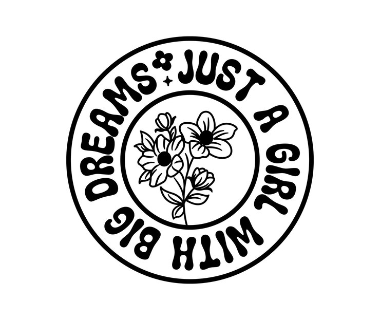 Vector retro dreams svg design and dreams svg file