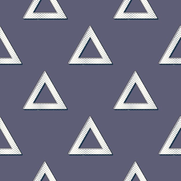 Retro driehoeken patroon, abstracte geometrische achtergrond in de jaren 80, 90 stijl. Geometrische eenvoudige illustratie