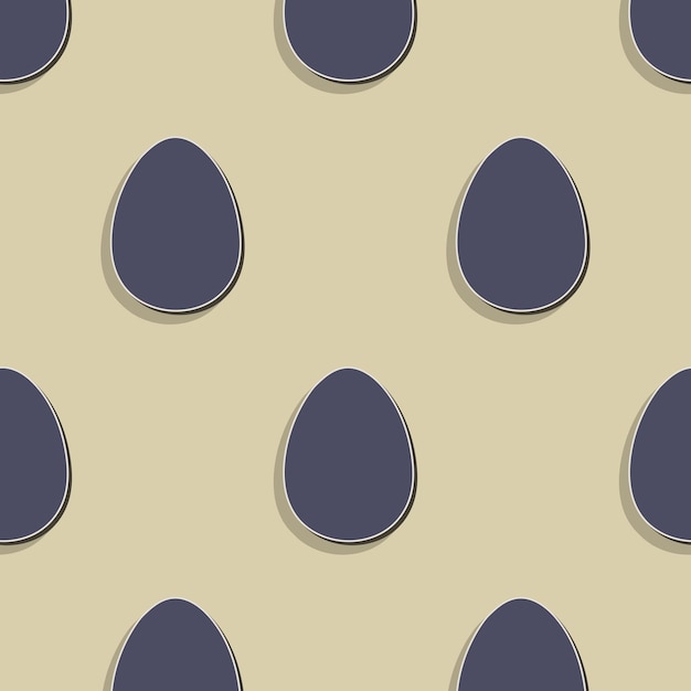 휴일 배경에 대 한 레트로 부활절 달걀 패턴 그림입니다. 창의적이고 빈티지한 이미지