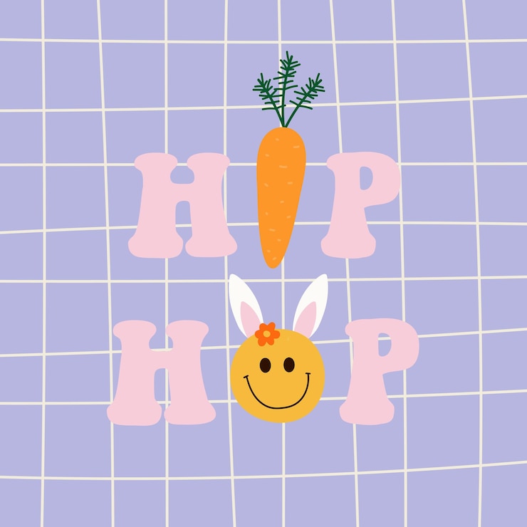 Vector retro easter poster